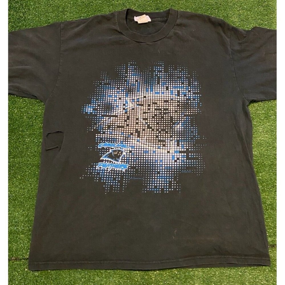 Vintage Carolina Panthers tshirt extra large black mens Y2K Retro Steve Smith
